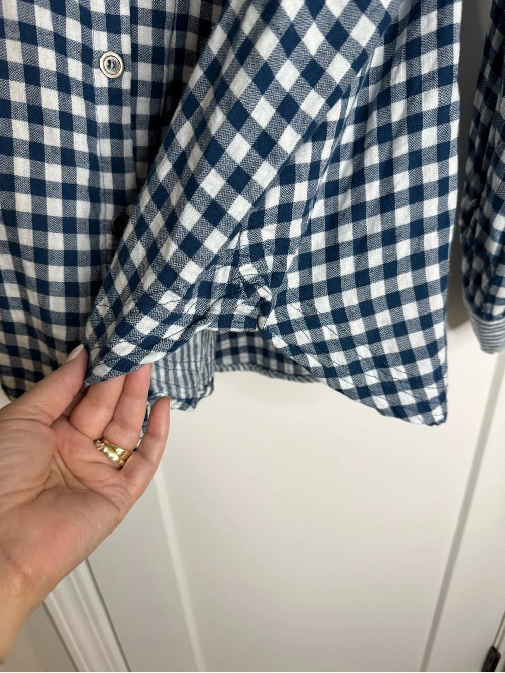 Easel Mixed Pattern Button Down - Picture 7 of 8